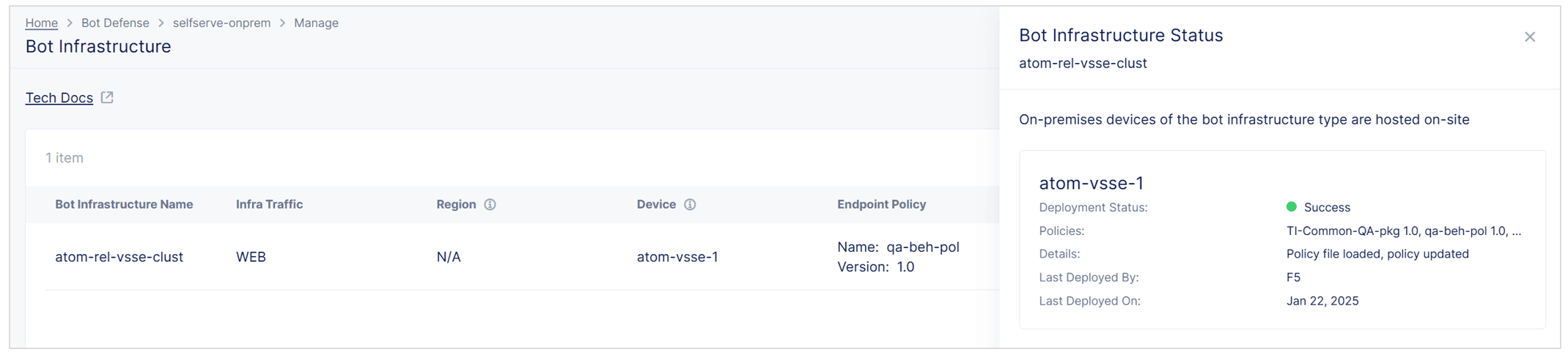 Figure: Bot Infrastructure Status