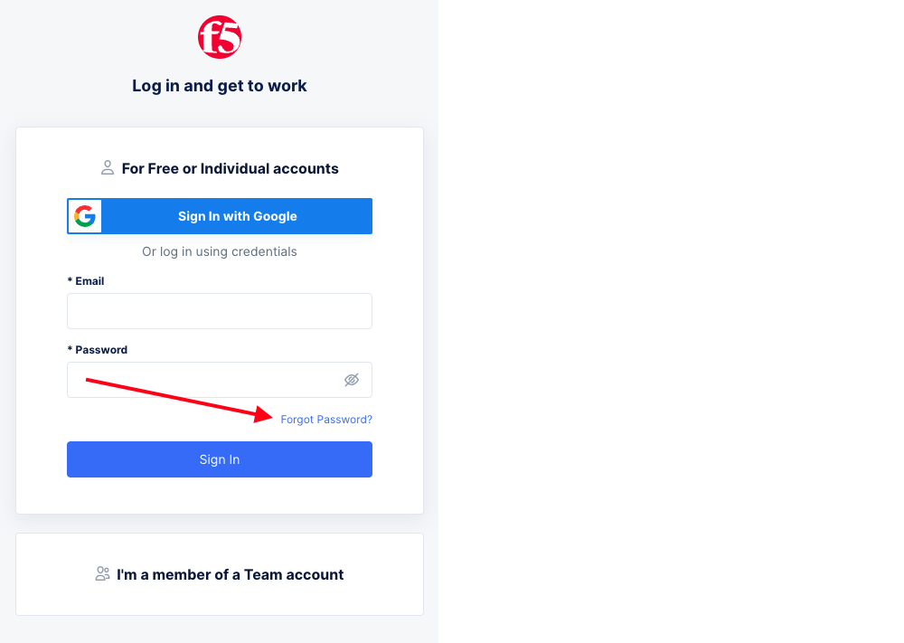 Figure: Password Page