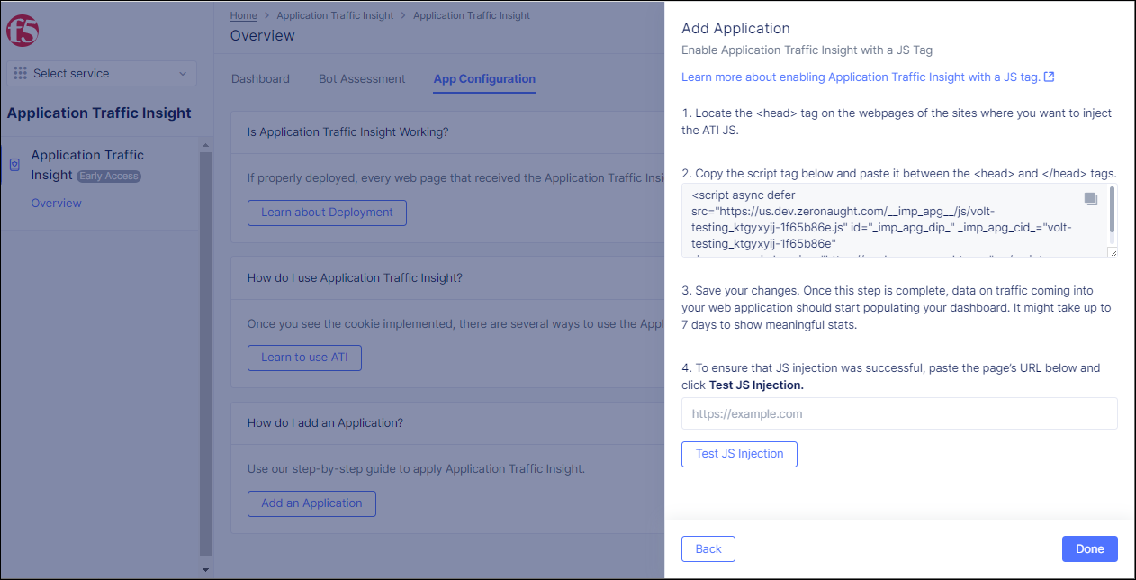 Figure: Instructions for Injecting JS