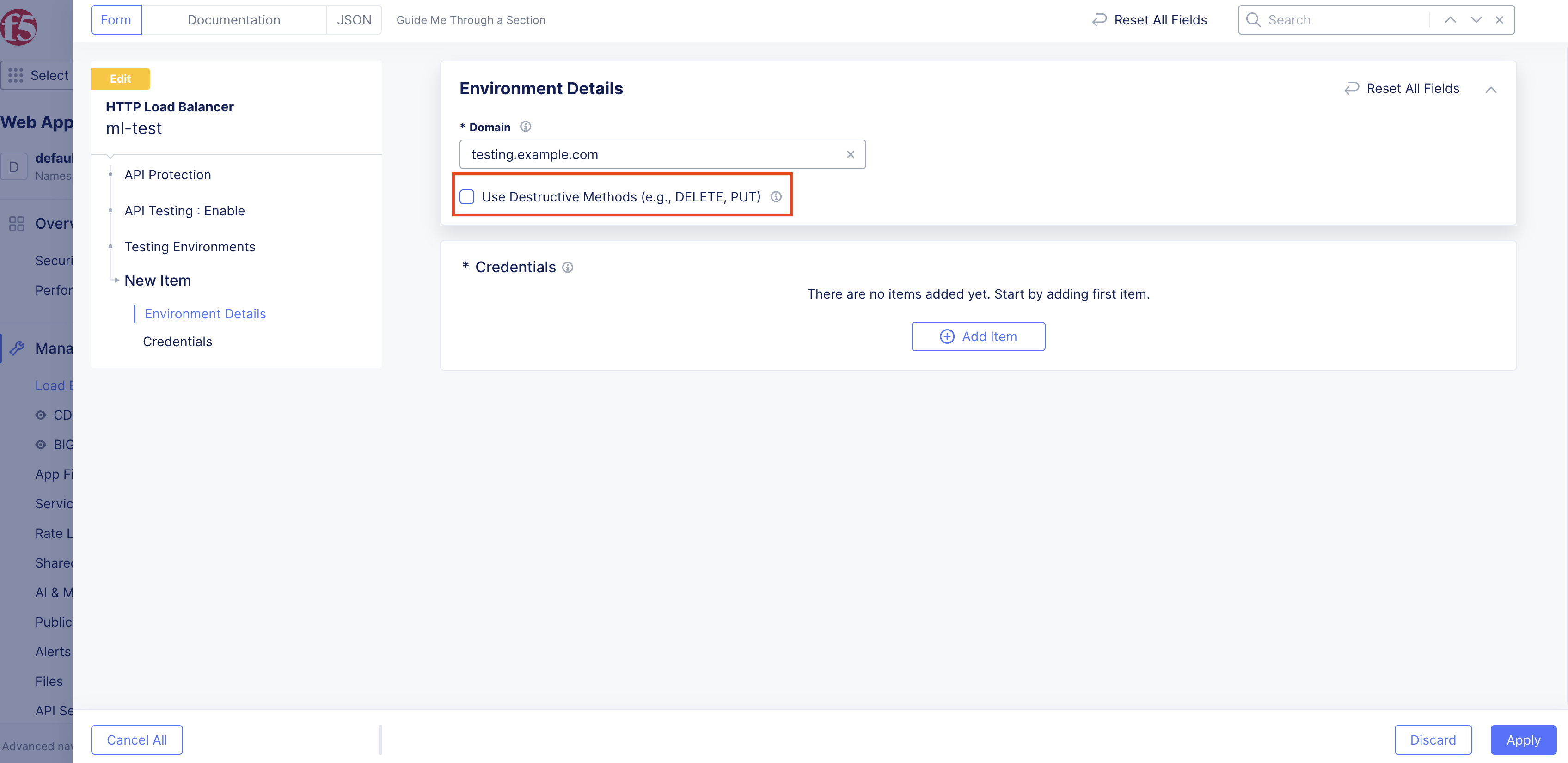 Figure: Add Destructive Methods