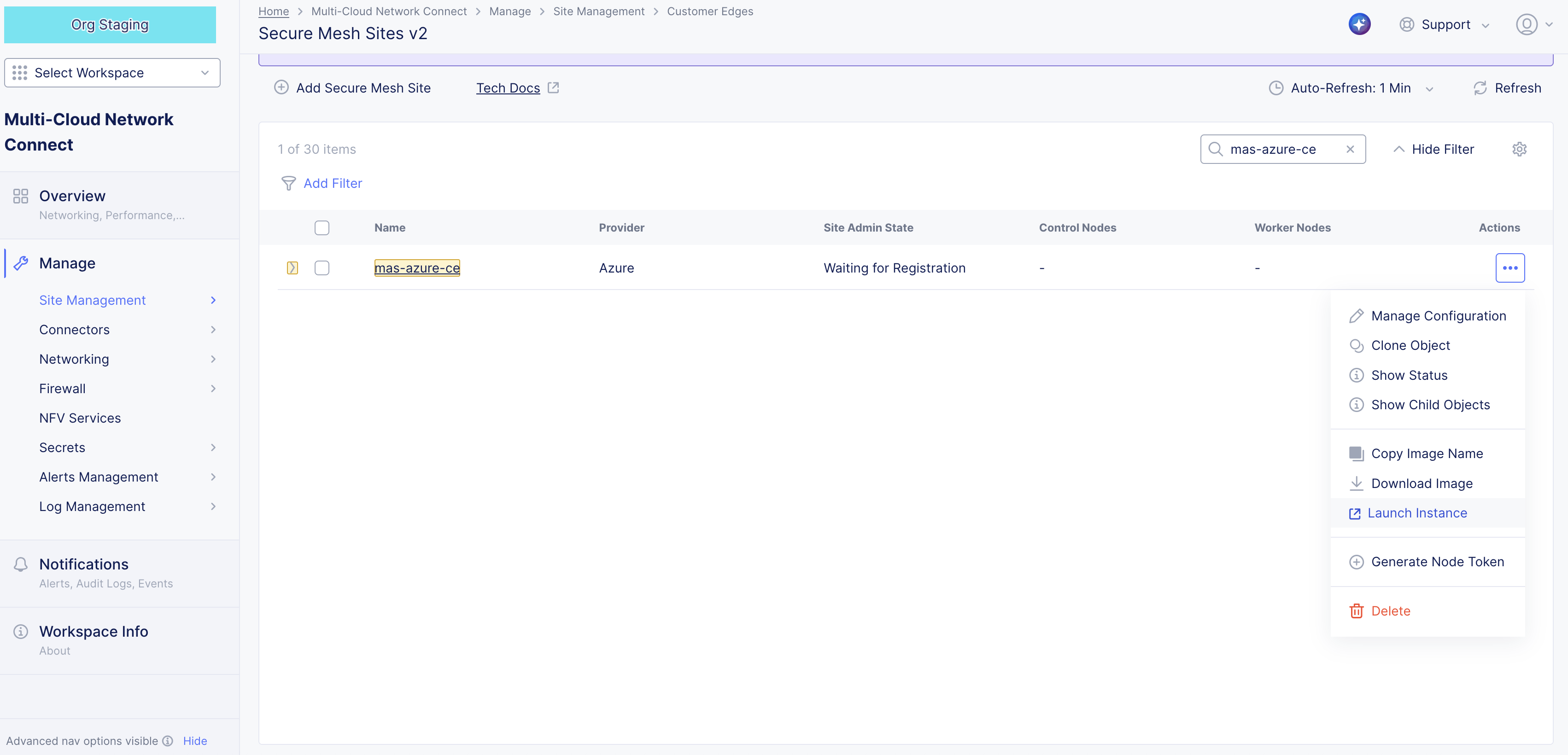 Figure: Launch Instance VM