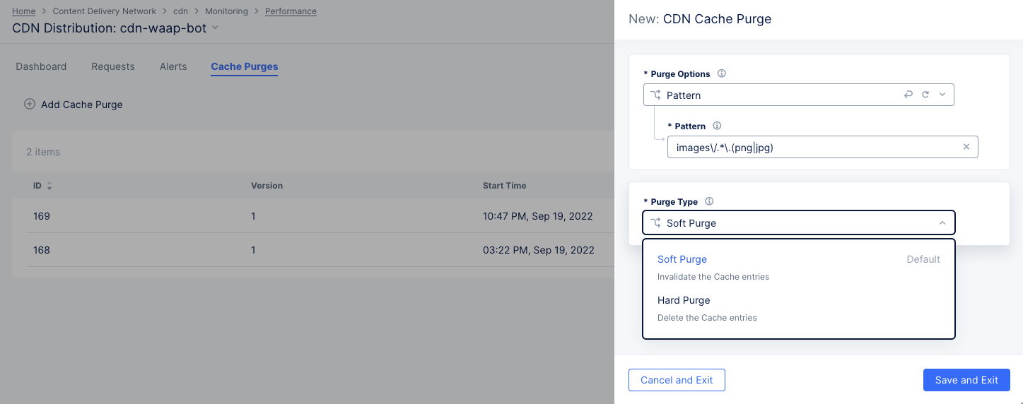 Figure: Distribution Cache Purge Request
