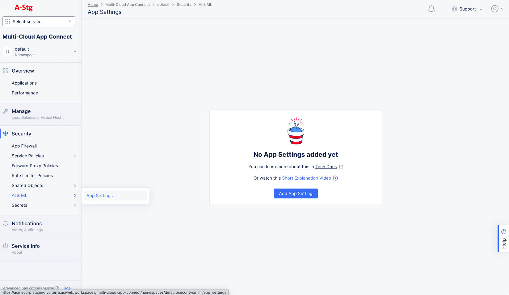 Figure: Navigate to load balancer Edit Configuration
