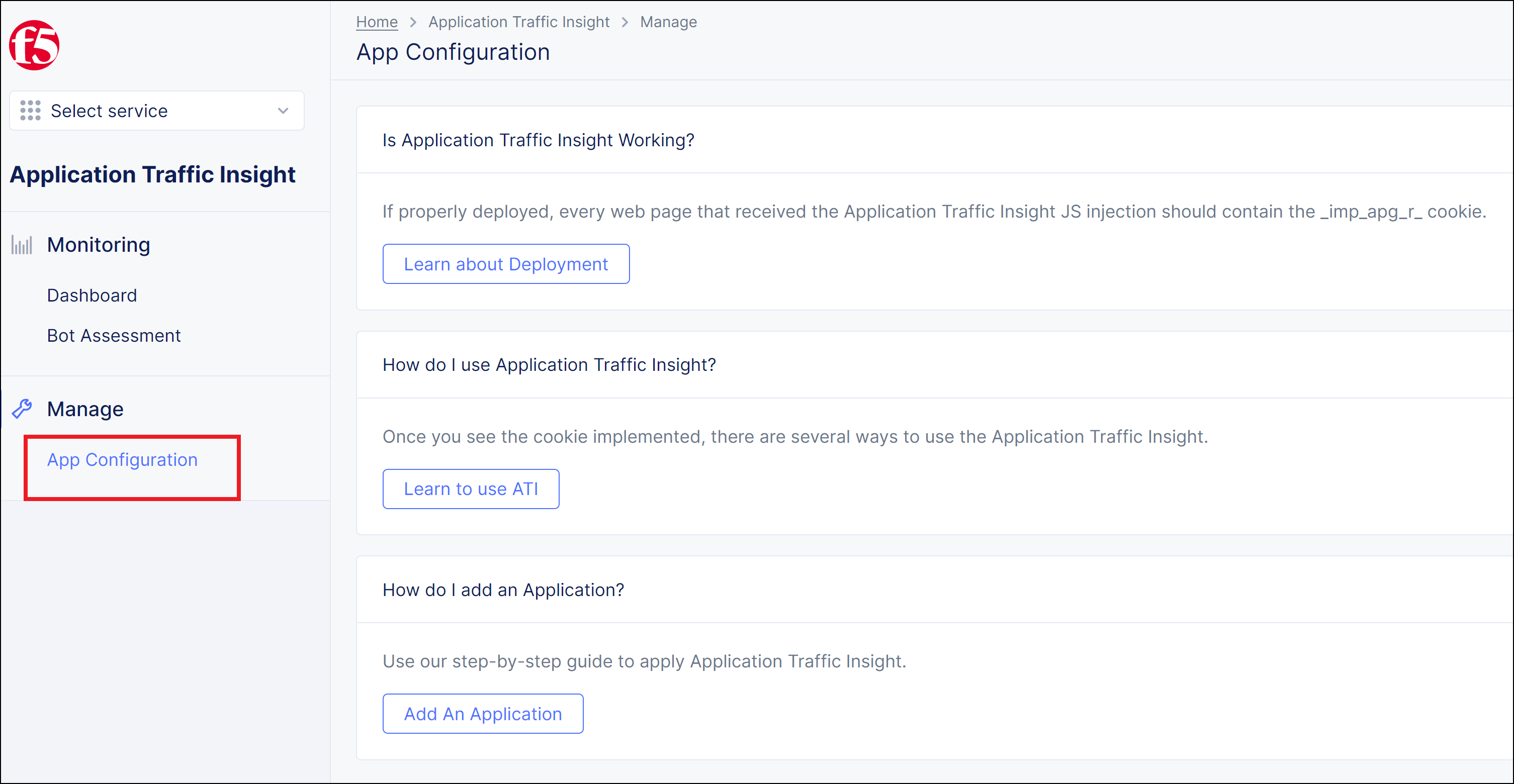 Figure: App Configuration Tab