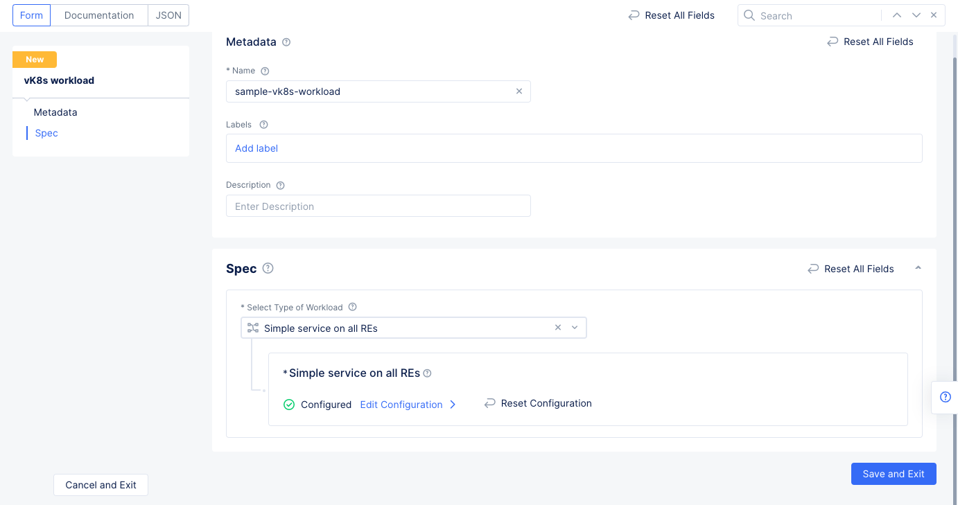 Figure: Save and Exit